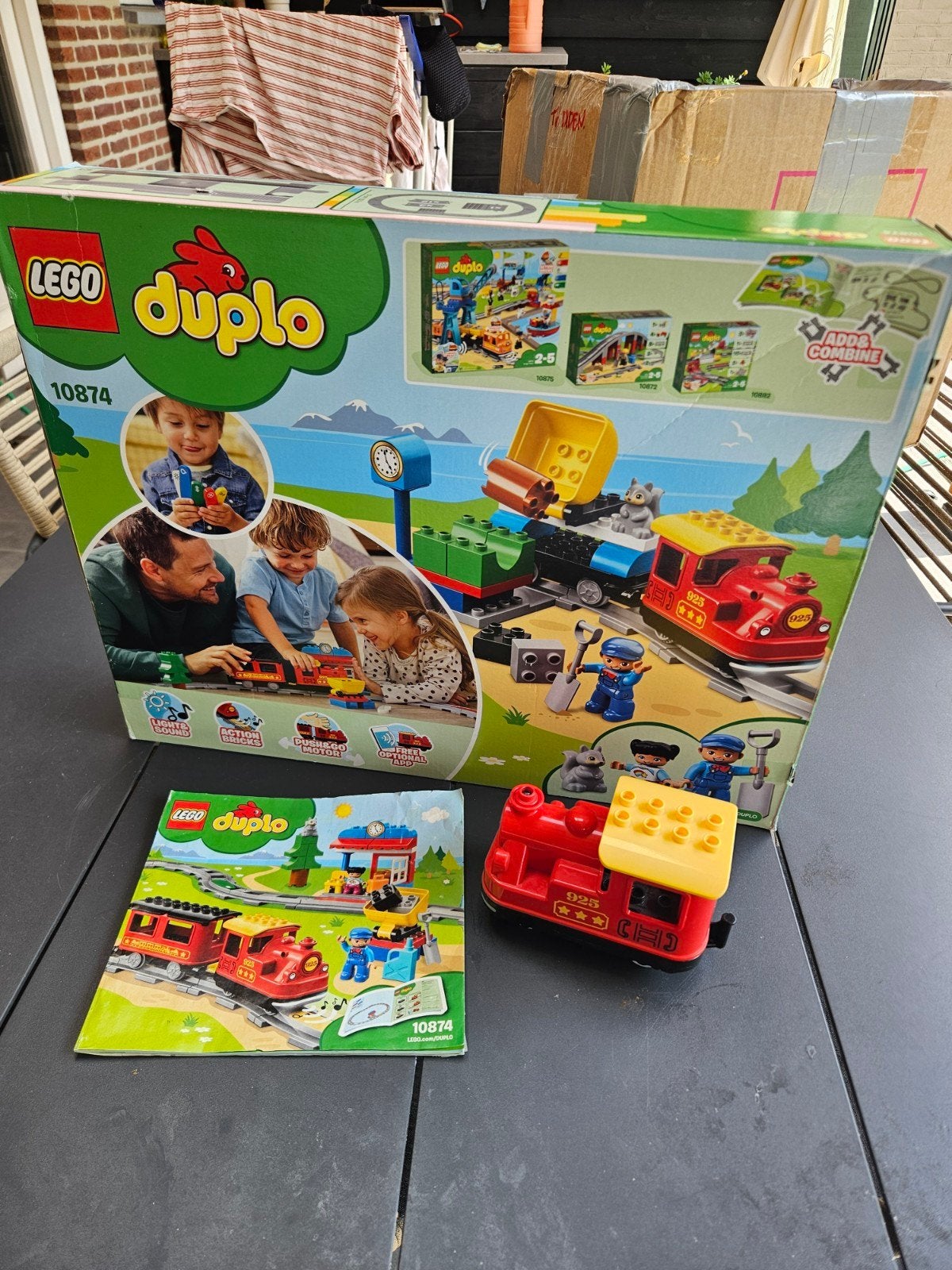 Duplo 10874 elektrische trein set, Ophalen of Verzenden, Zo goed als nieuw, Duplo