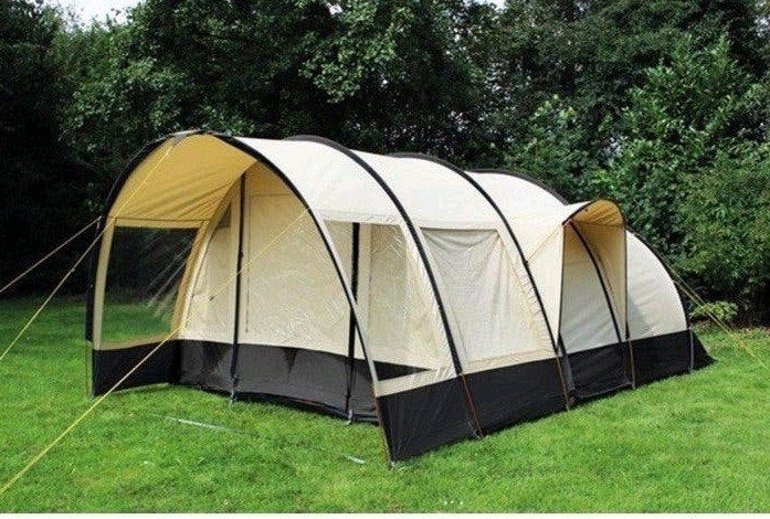 Tunneltent 600 x 320. Eurotrail Nevada 4/5 pers. Nieuwstaat., Ophalen, Zo goed als nieuw, Tot en met 5
