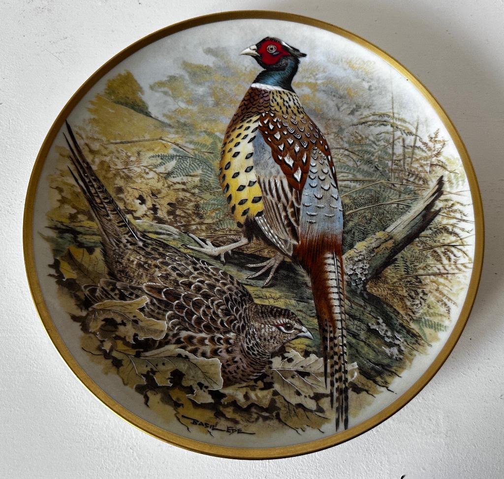 Gamebirds of the World Franklin Porcelain ringnek fazant, Ophalen of Verzenden