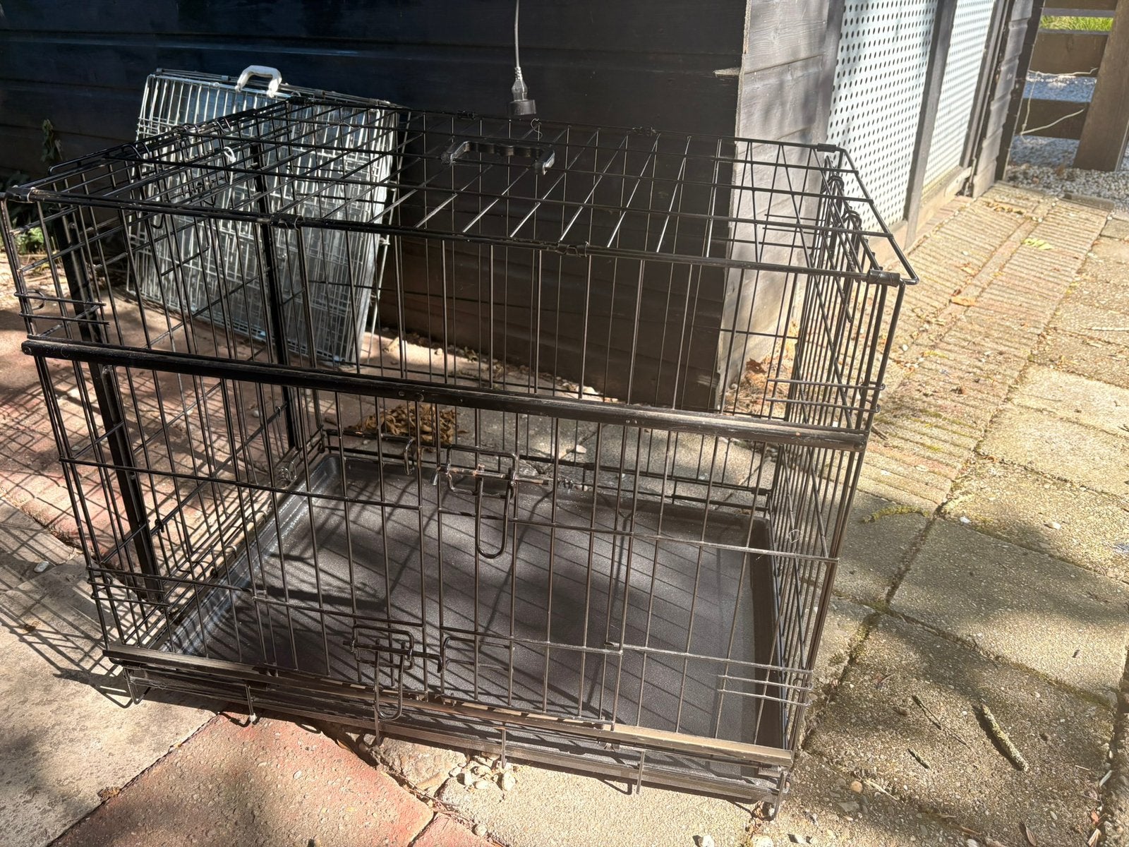 Bench met schuifdeuren, Dieren en Toebehoren, Hondenhokken, Ophalen, Hondenkennel, Gebruikt, Minder dan 65 cm