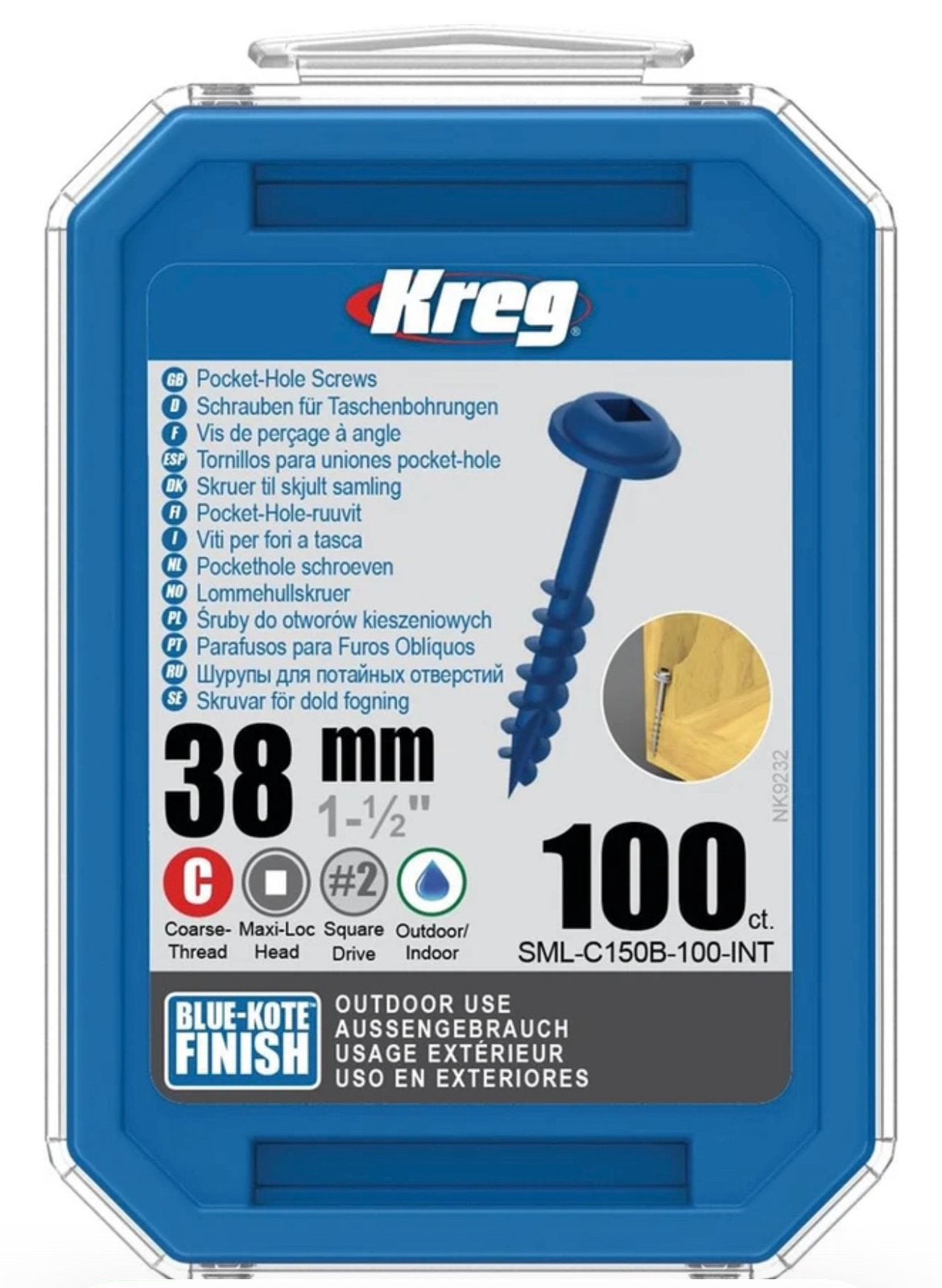 Kreg pockethole schroeven 38mm, Ophalen of Verzenden, Nieuw