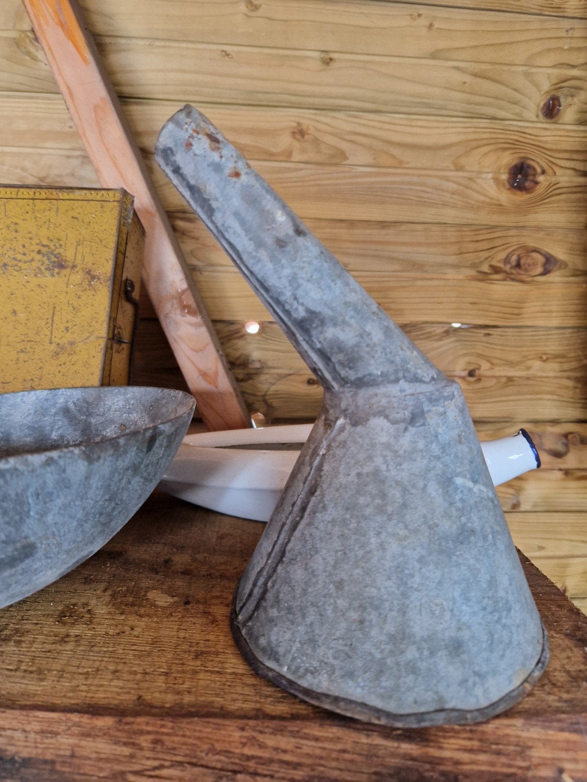 BROCANTE ZINKEN TRECHTER, Ophalen of Verzenden