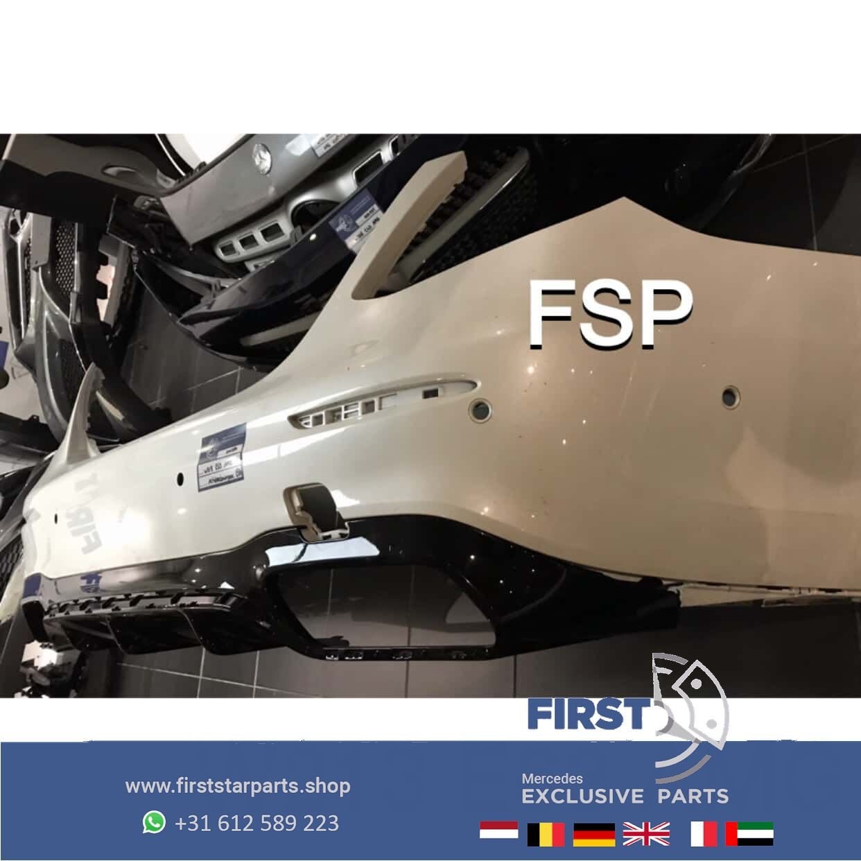 W213 E63 AMG ACHTERBUMPER + DIFFUSER Mercedes E Klasse 2016-, Gebruikt, -, Ophalen of Verzenden, Achter