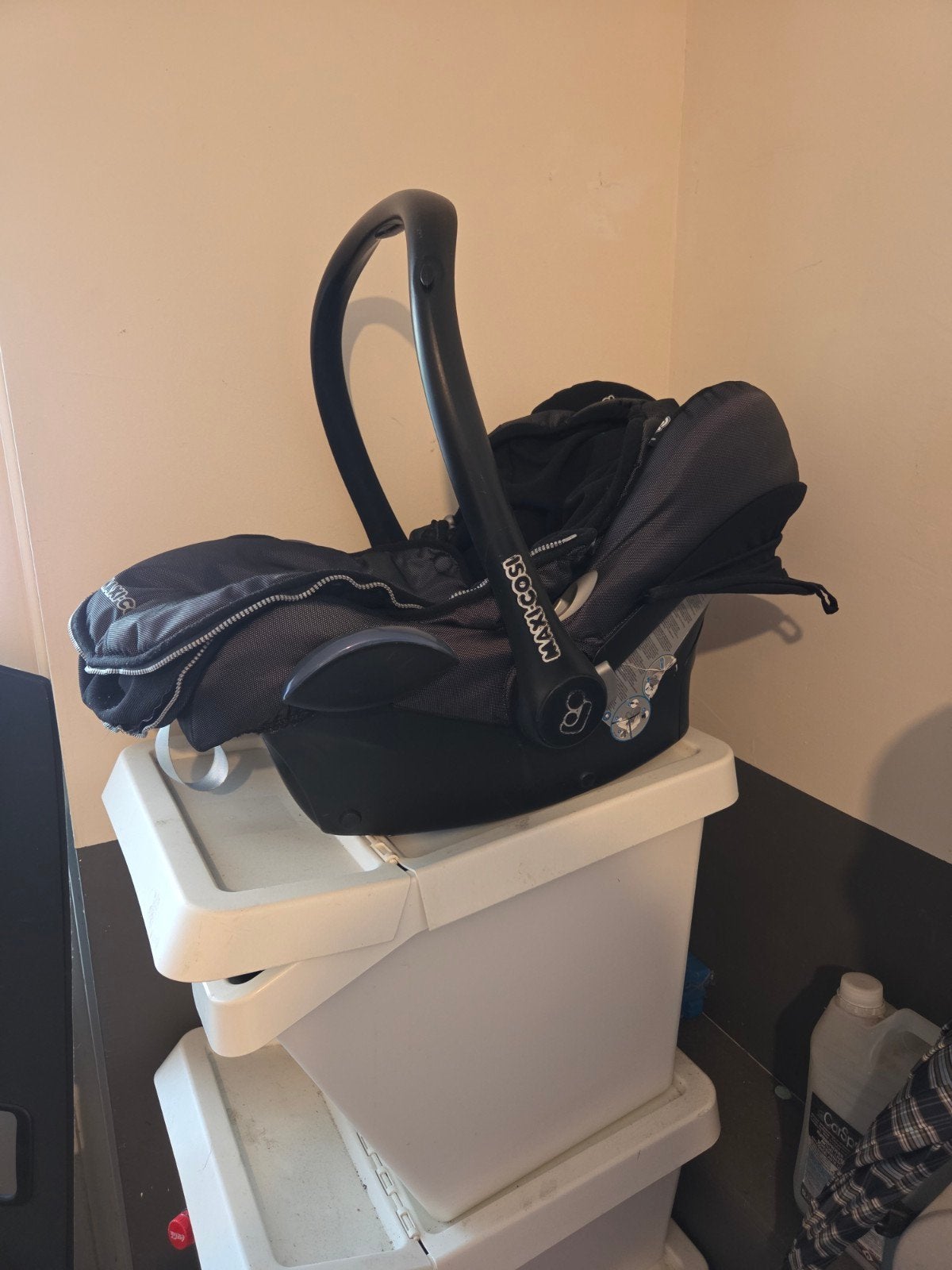 Maxi-Cosi autostoel met Isofix base, Ophalen, Gebruikt, Zijbescherming, Isofix