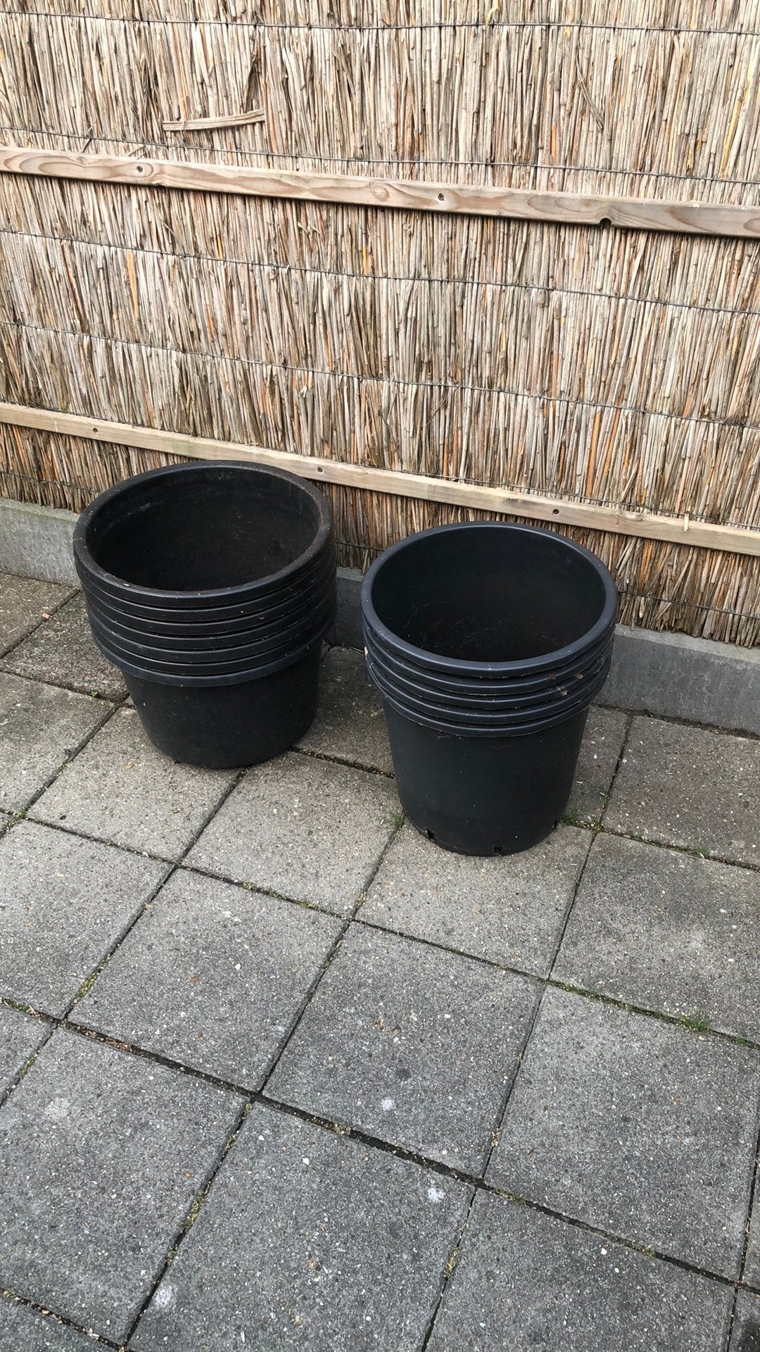 Grote potten  plant container 12 stuks, Ophalen, Kunststof, Gebruikt, Minder dan 60 cm