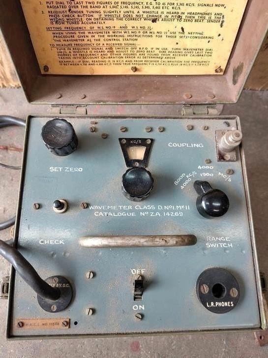 Wavemeter Class D No.1, wireless set WS18 19 38 radio ww2, Verzamelen, Militaria | Tweede Wereldoorlog, Ophalen of Verzenden, Landmacht