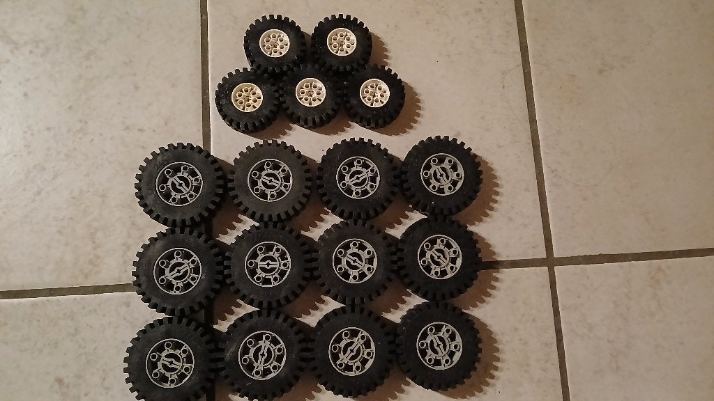 Lego technic vintage wielen, Gebruikt, Lego, Overige typen, Ophalen of Verzenden