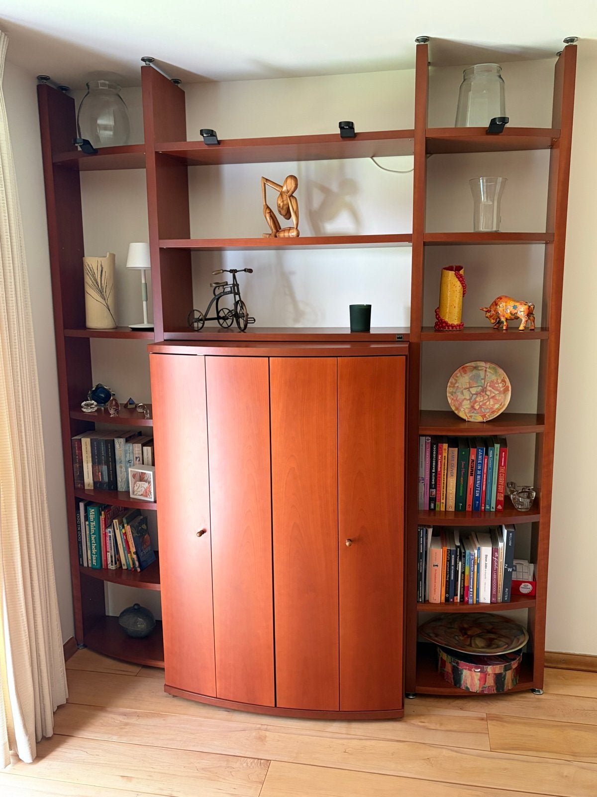 Hülsta Megadesign kast in kersenkleur - 200x246 cm, Ophalen, Gebruikt, 200 cm of meer, Kersenhout
