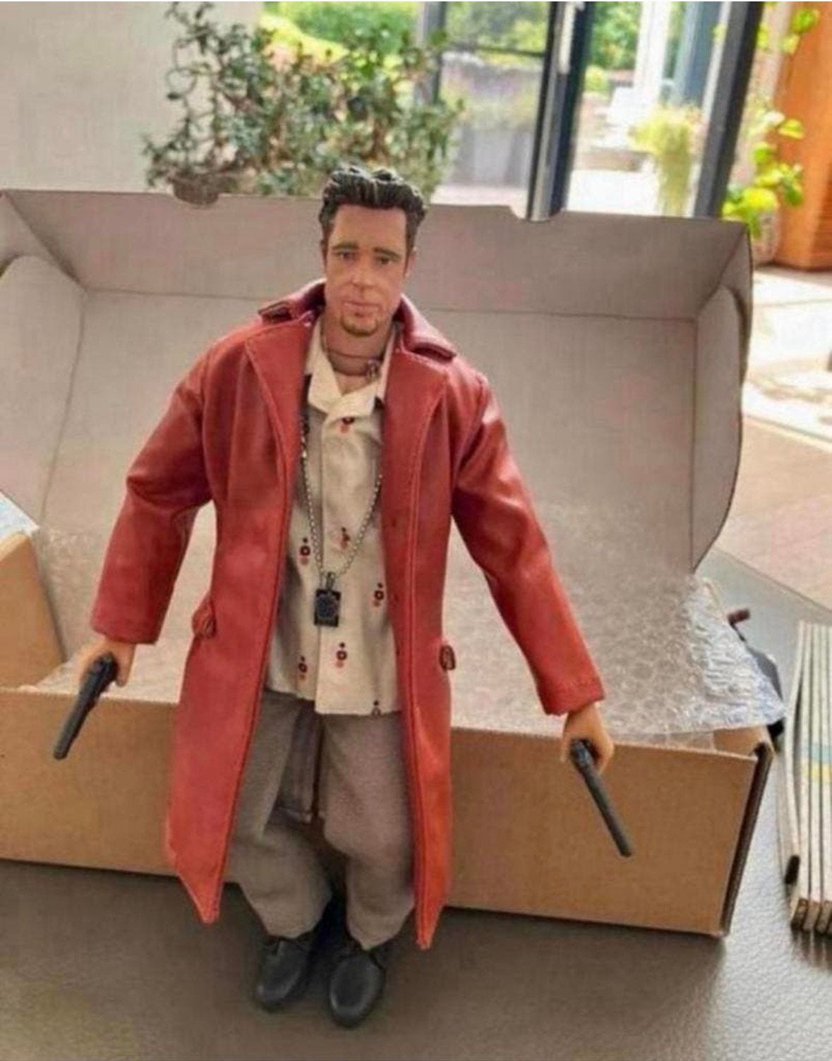 1/6 figuur Brad Pitt / Fight Club - gelimiteerd op 250 ex!!, Ophalen of Verzenden, Zo goed als nieuw, Actiefiguur of Pop