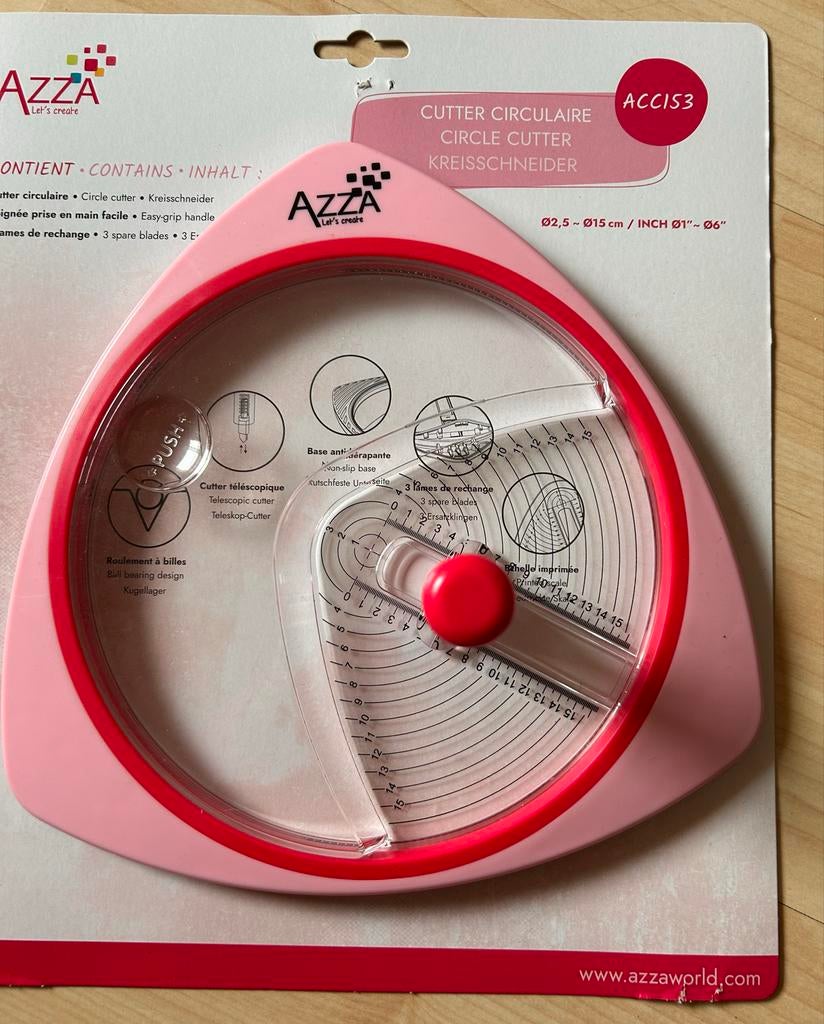 Azza Cirkelsnijder - Perfect voor knutselprojecten, Ophalen of Verzenden, Zo goed als nieuw