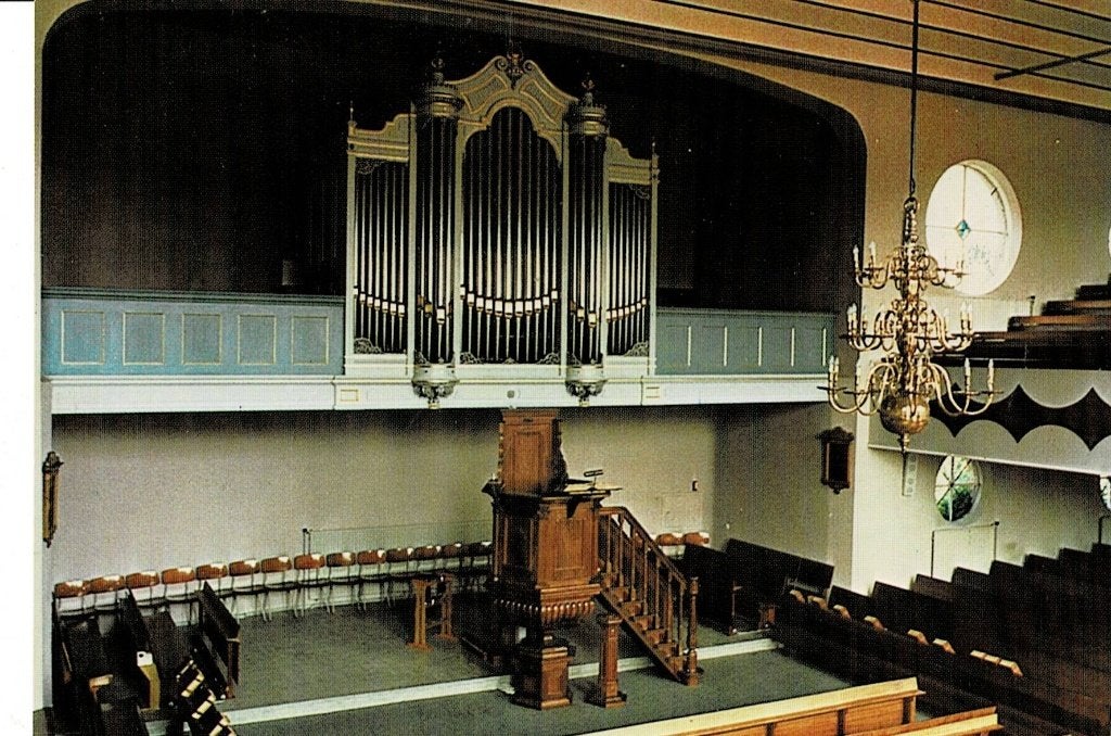 Hardinxveld-Giessendam,  kerkinterieur, Ophalen of Verzenden, 1960 tot 1980, Ongelopen, Zuid-Holland