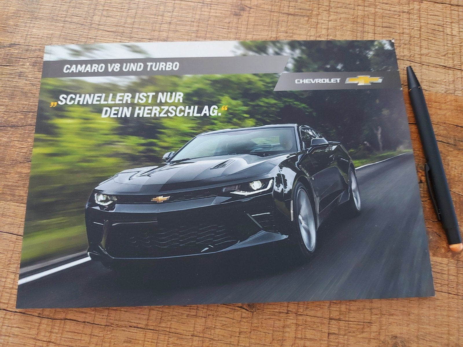 Dikke Chevrolet Camaro V8 & Turbo folder Duitstalig, Ophalen of Verzenden, Zo goed als nieuw, Chevrolet