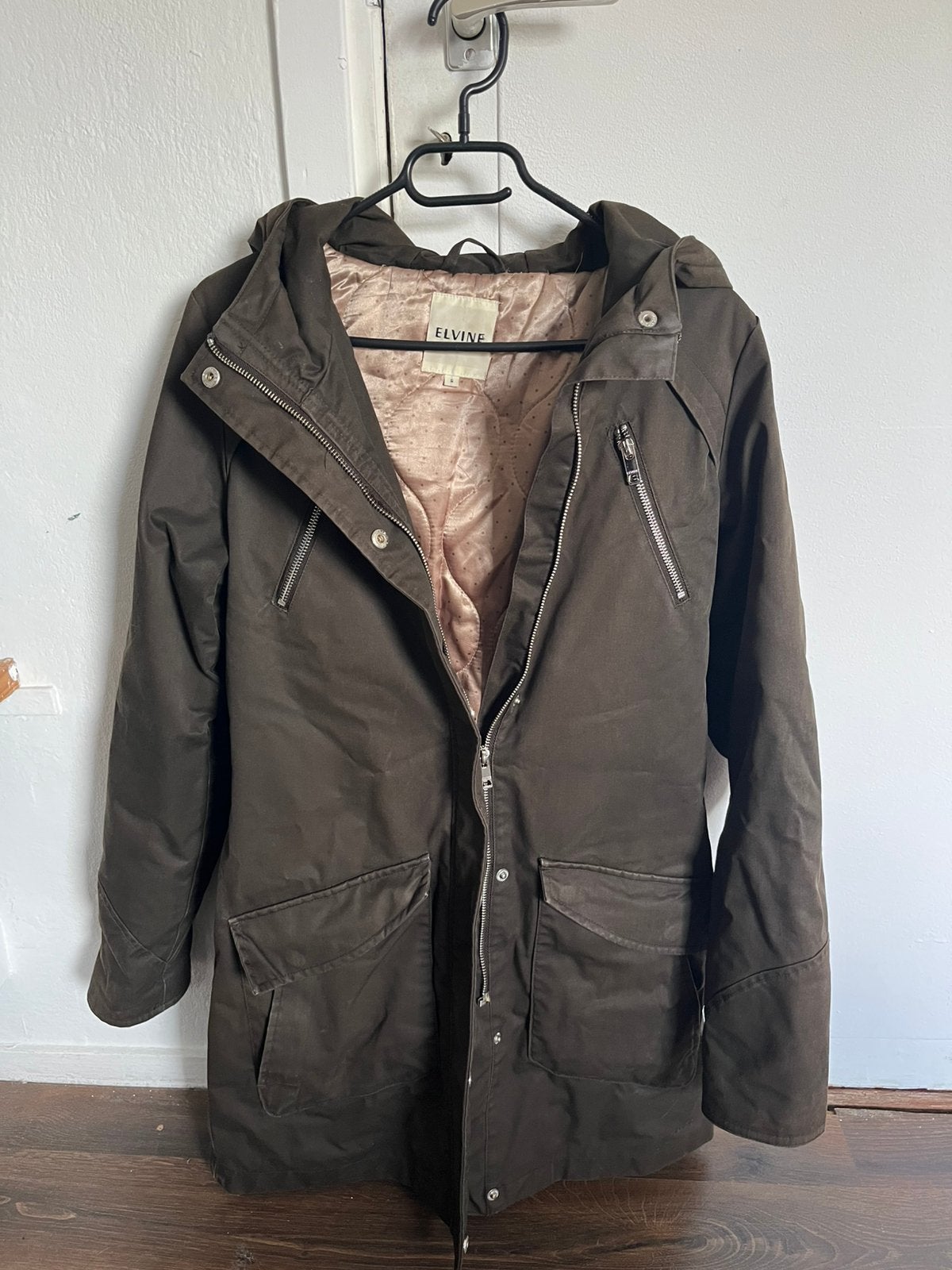 Elvine winterjas, Ophalen of Verzenden, Gedragen, Maat 36 (S), Groen