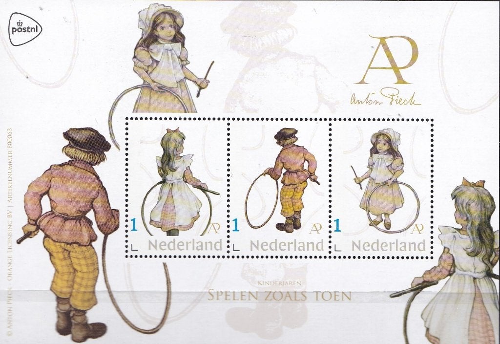 Anton Pieck – Kinderjaren: Spelen zoals toen – MNH, Verzenden, Na 1940, Postfris