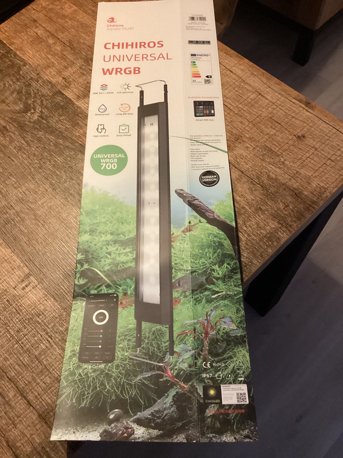 Chihiros Universal WRGB  700 Aquarium LED Verlichting, Ophalen, Zo goed als nieuw, Verlichting of Verwarming