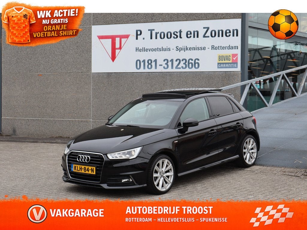Audi A1 Sportback 1.0 TFSI S-Line Panoramadak! Stoelverwarmi, Voorwielaandrijving, Euro 6, Start-stop-systeem, 4 stoelen