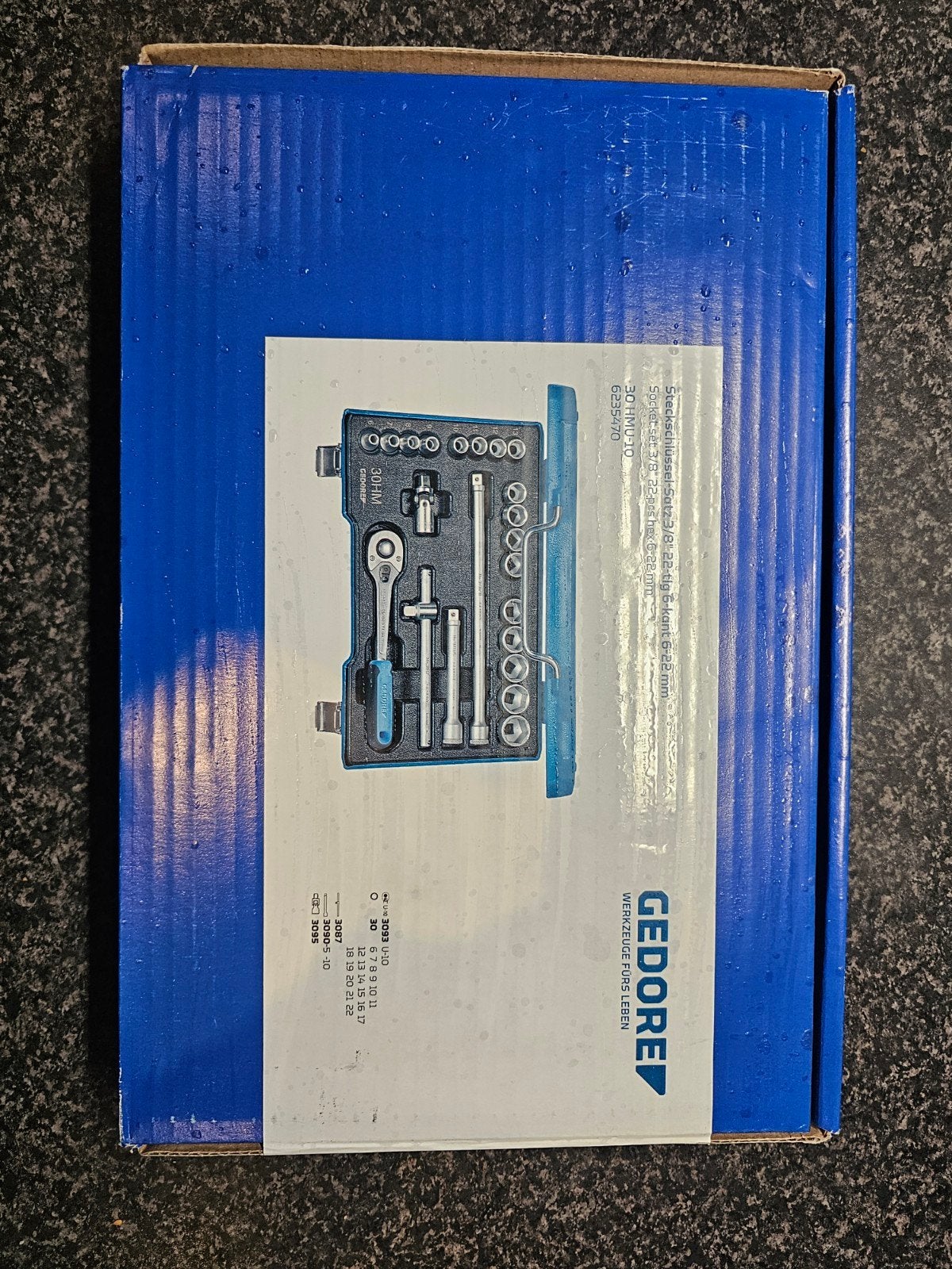Gedore doppenset 30HMU10, Verzenden, Nieuw, Gereedschapsset, Gedore