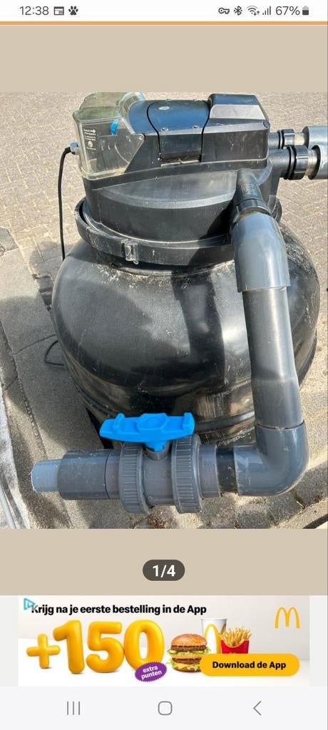 Vijverpomp met filter en WiFi - Pondlink 30000EU, Ophalen, Gebruikt, Vijverpomp