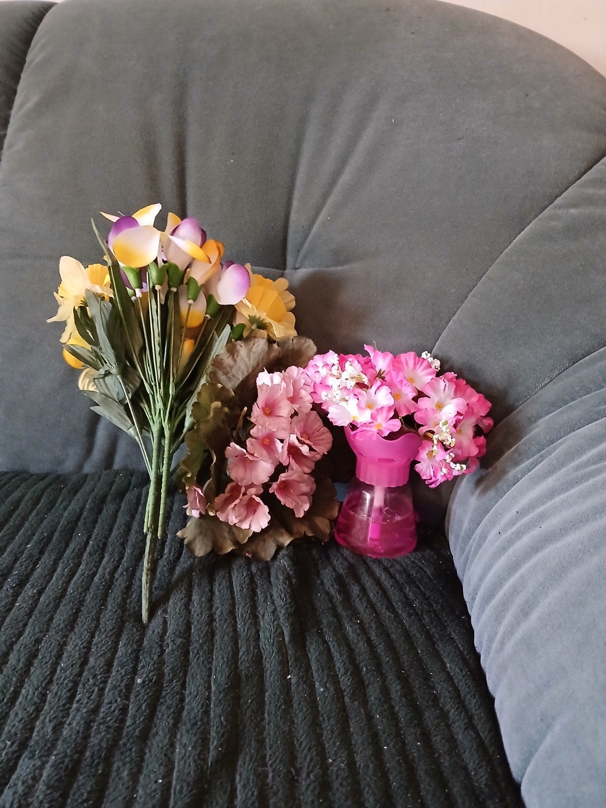 Kunstbloemen, Ophalen