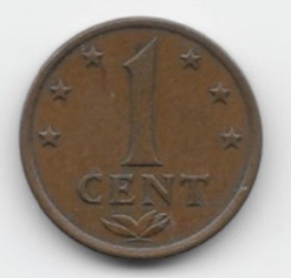 Nederlandse Antillen 1 cent 1973 KM# 8 (1), Verzenden, Midden-Amerika, Losse munt