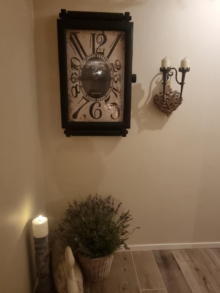 Klok, Huis en Inrichting, Woonaccessoires | Wanddecoraties, Ophalen, Metaal, Gebruikt, Decoratieobject