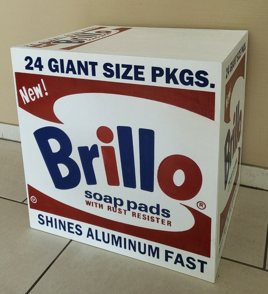 Andy Warhol - "Brillo box" Soap Pads - Silkscreen, Ophalen of Verzenden