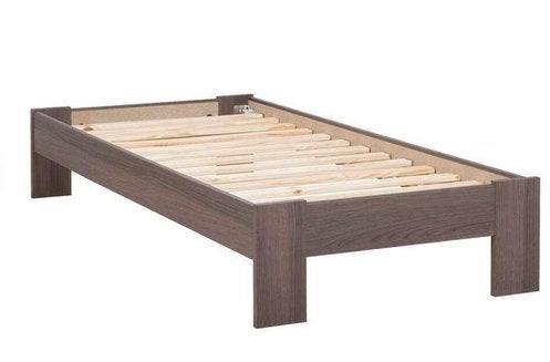 GRATIS: Ledikant Sydney - grijs eikenkleur - 90x200 cm, Huis en Inrichting, Ophalen, Gebruikt, 90 cm, Eenpersoons