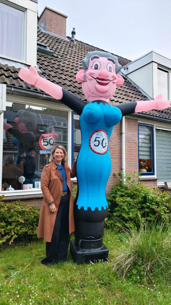Sarah of Abraham skydancer 3,5meter te huur! Staat in 1 min!, Ophalen, Zo goed als nieuw, Abraham of Sarah