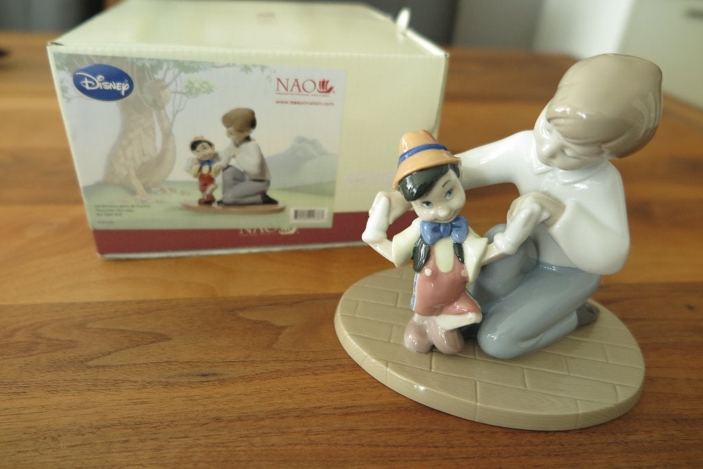 Nao LLadro Disney Porseleinen Beeldje Pinokkio First Steps, Ophalen of Verzenden, Nieuw, Mens