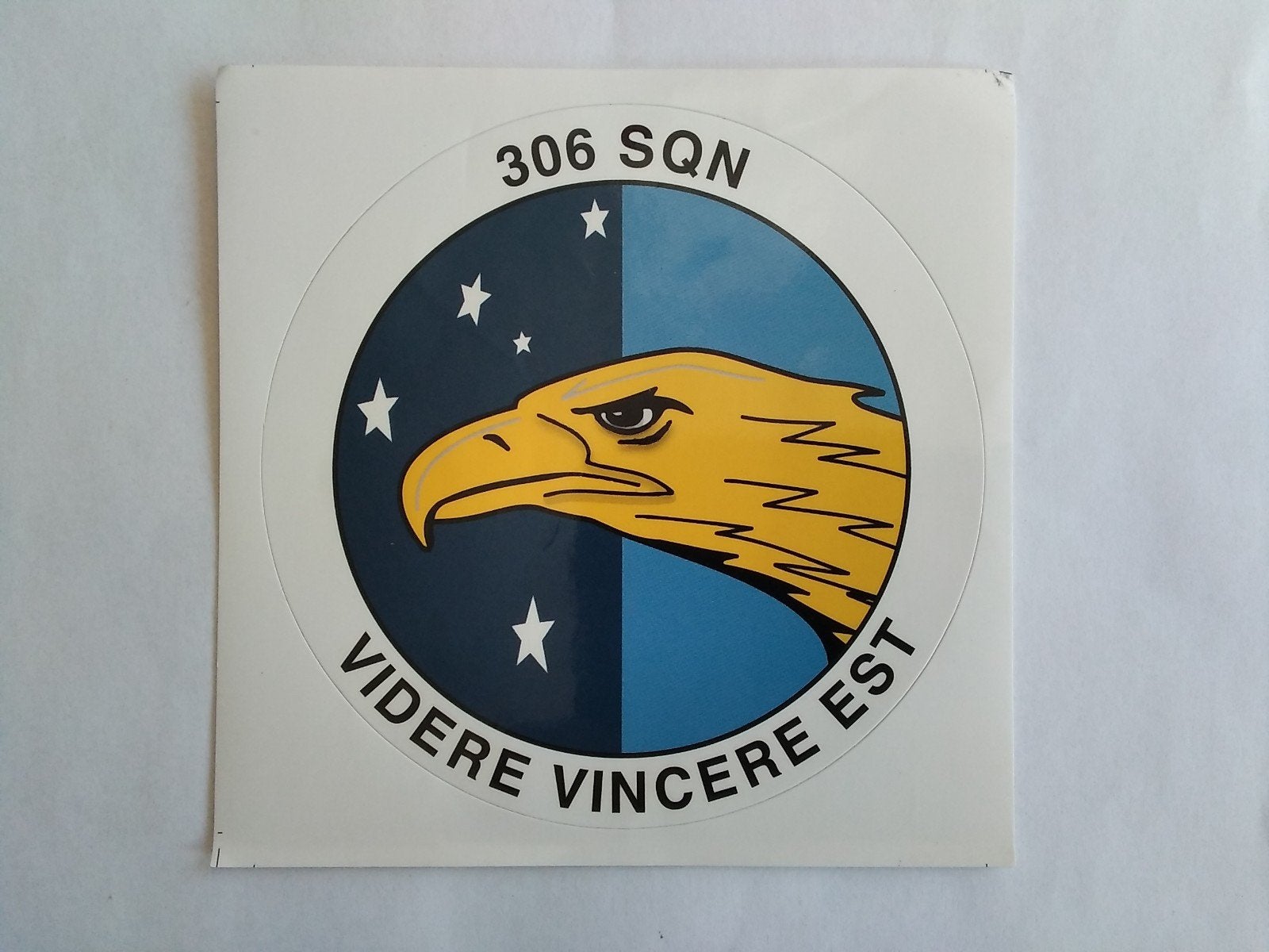 Sticker KLu 306 Sqn, Verzamelen, Verzenden, Zo goed als nieuw