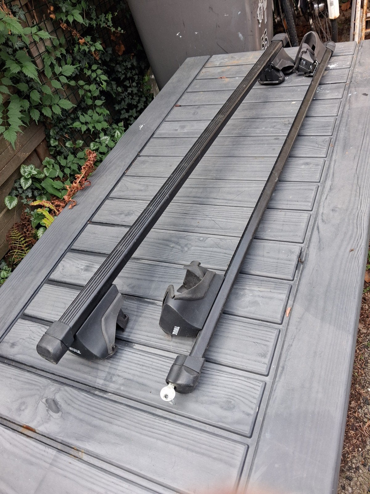 Thule dakdragers - max breedte 98 cm, Ophalen, Gebruikt