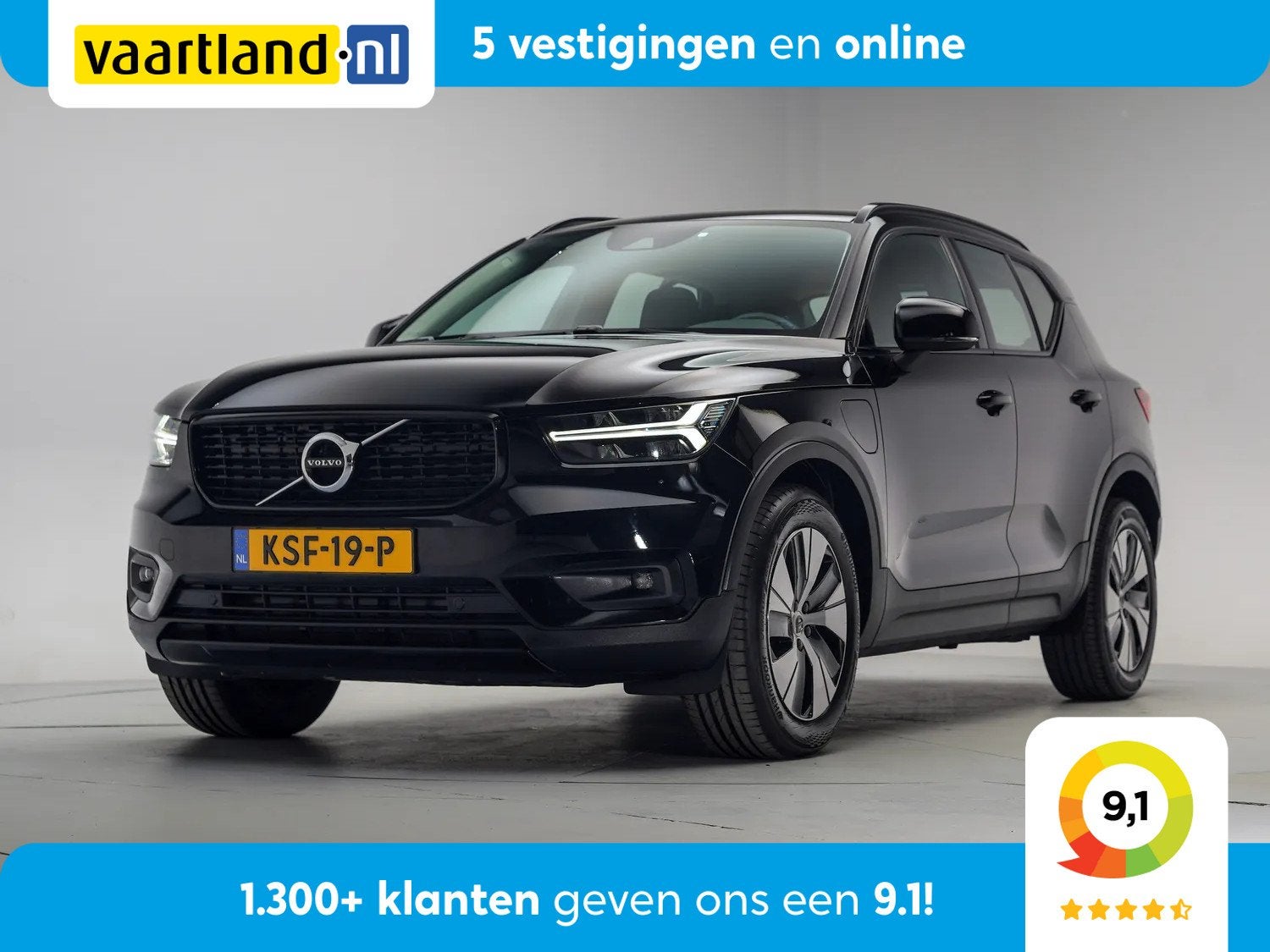Volvo XC40 T4 Recharge R-Design Expression [ LED Navi Apple/, Auto's, Volvo, Automaat, Zwart, Bedrijf, Hybride Elektrisch/Benzine