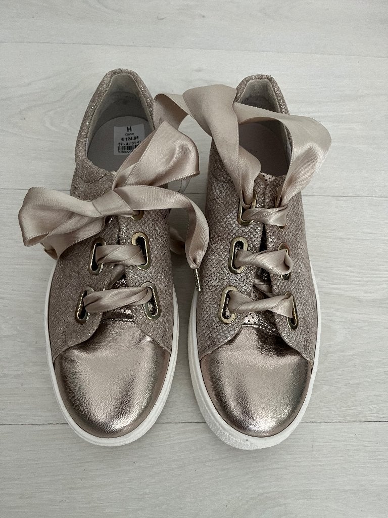 Mt 37 wijdte G gabor leren sneakers schoenen gympen, Beige, Gabor, Nieuw, Ophalen of Verzenden
