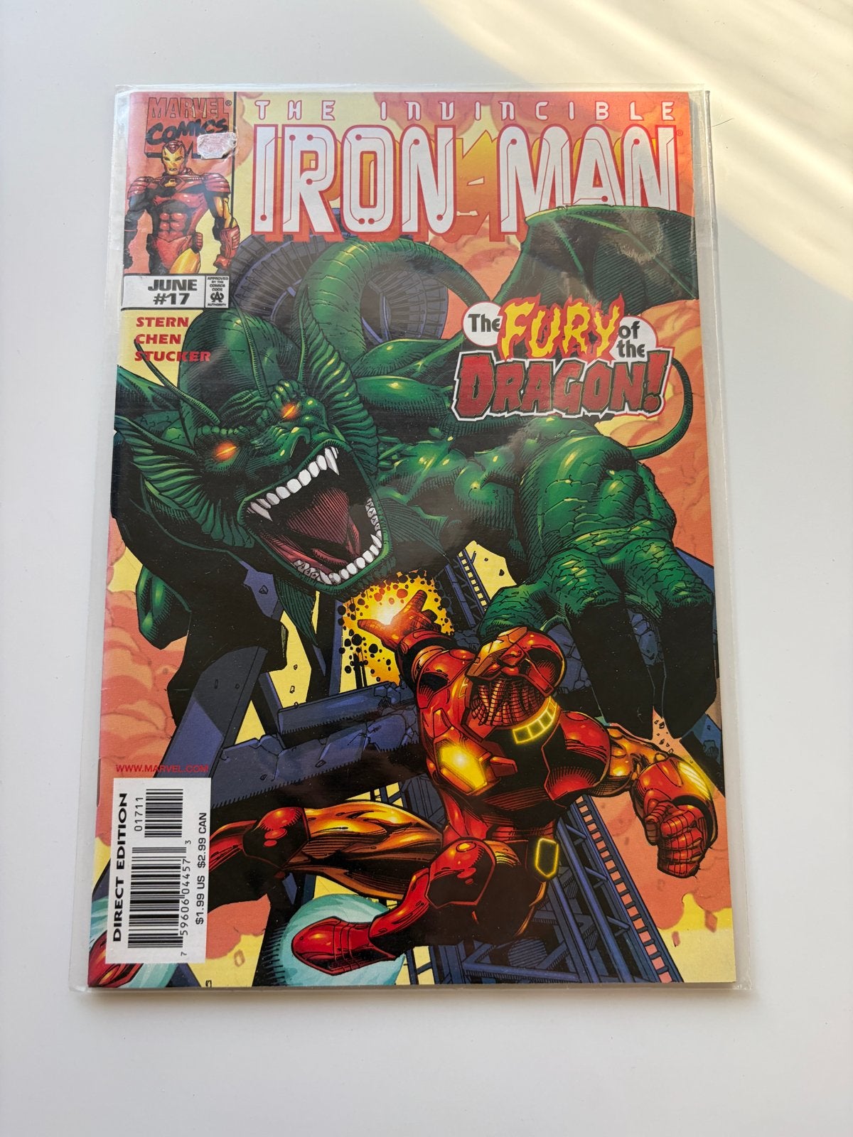Iron Man #17 - The Fury of the Dragon! (Marvel Comics), Eén comic, Ophalen of Verzenden, Zo goed als nieuw, Amerika