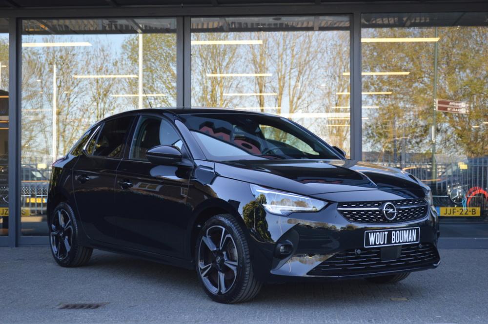 Opel Corsa 1.2 Turbo 100 pk Elegance Led Panorama Camera Car, Voorwielaandrijving, 101 pk, Gebruikt, Leder en Stof