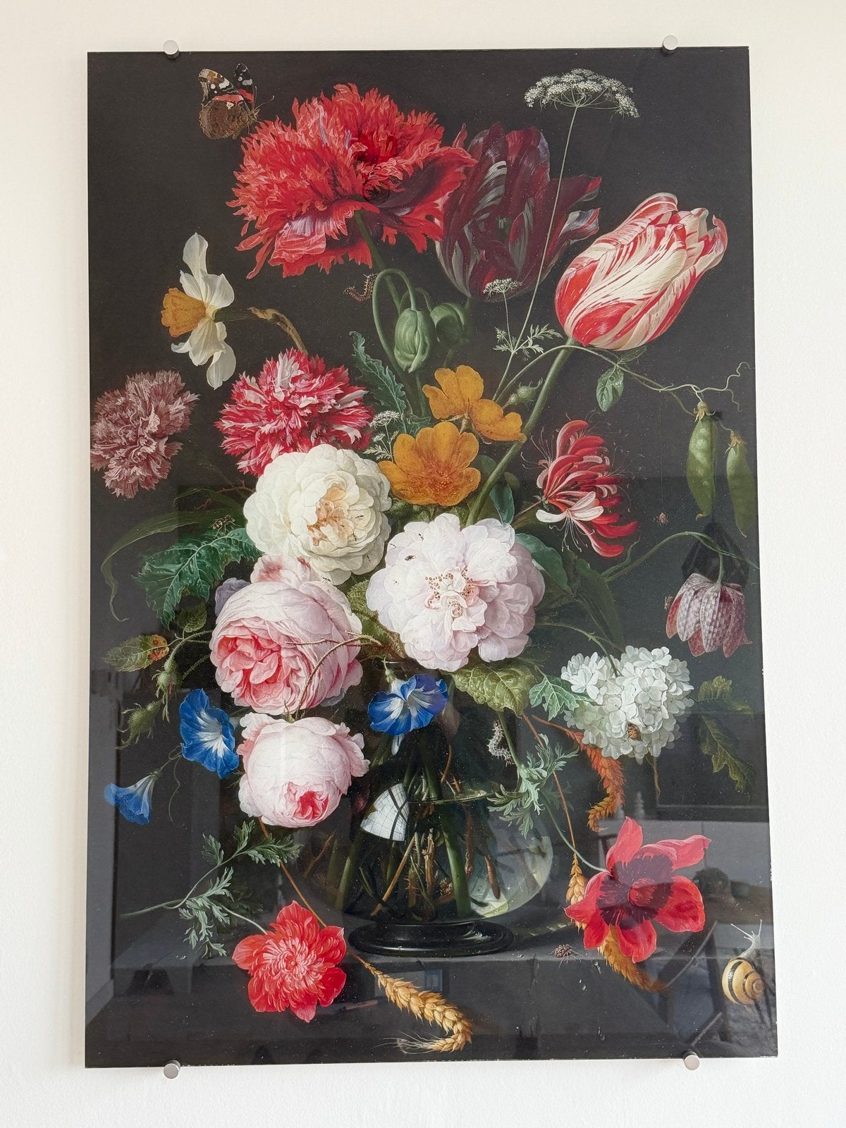 Maison de France Loods 5 - Stilleven met bloemen, Overige ondergronden, Stilleven, Klassiek, Print