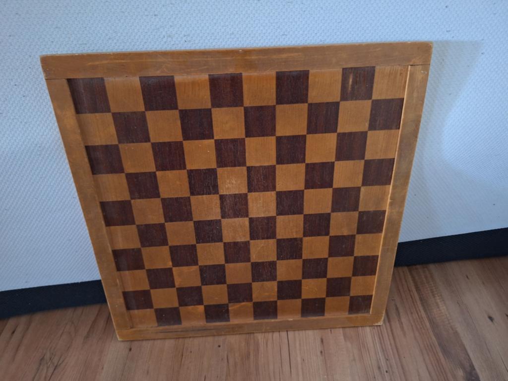 Houten schaak of dambord, Ophalen of Verzenden, Minder dan 500 stukjes, Schaken