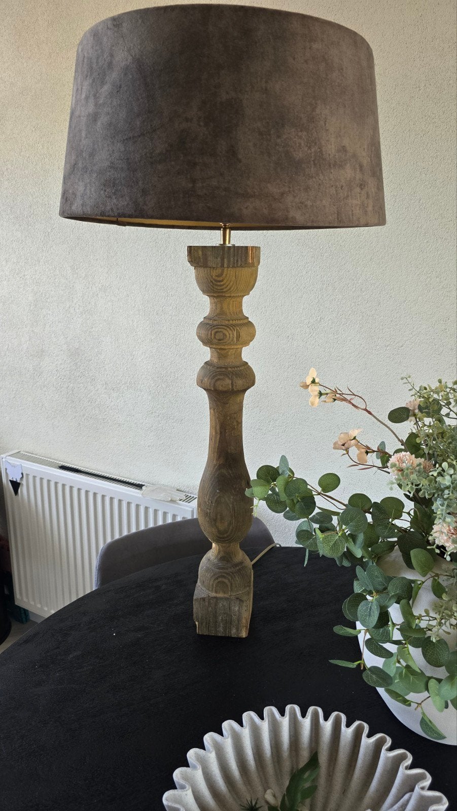 balusterlamp met kap sober stoer landelijk, Ophalen, Zo goed als nieuw, Met kap, Landelijk