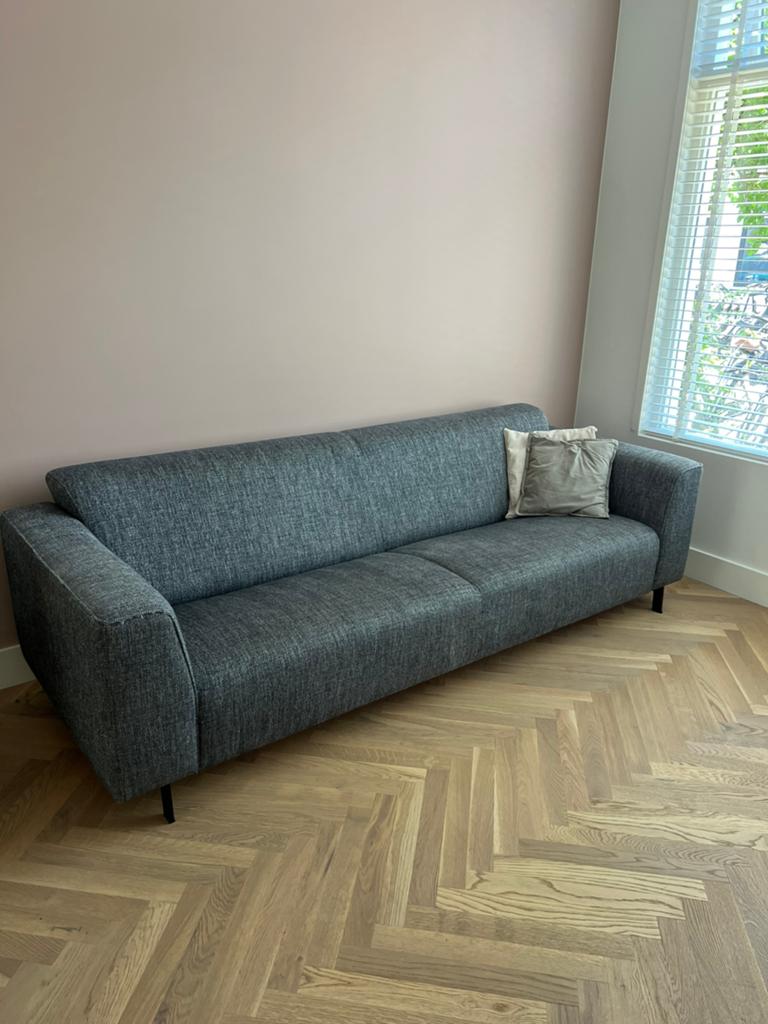 Luxe designbank 3-zits, Ophalen, Driepersoons, 75 tot 100 cm, Zo goed als nieuw