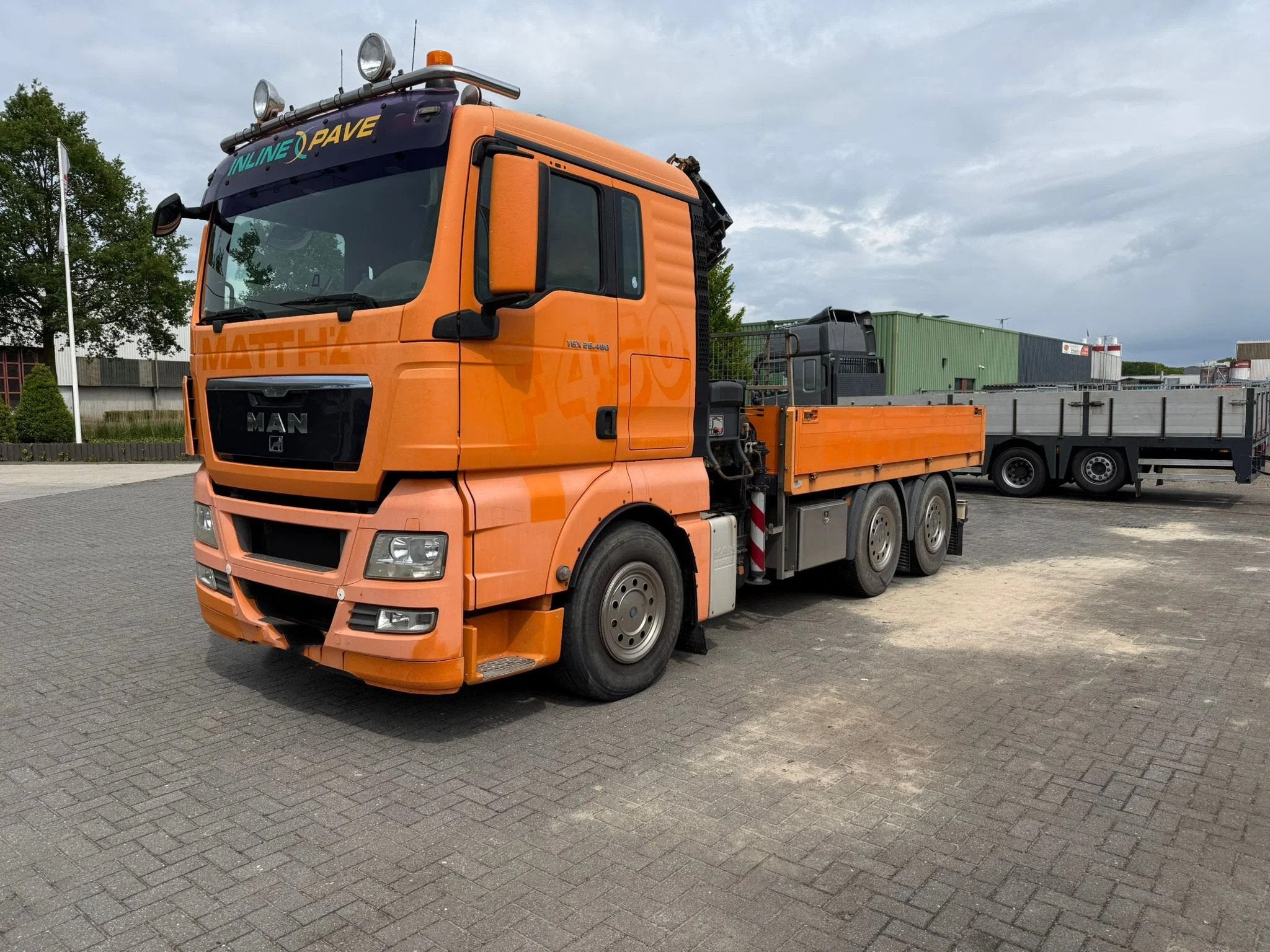 MAN TGX 26.480 6x4 openlaadbak met kraan (bj 2009), Auto's, Vrachtwagens, Overige kleuren, Bedrijf, Te koop, BTW verrekenbaar