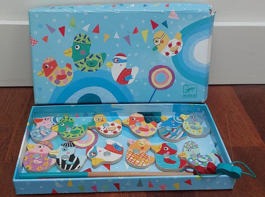 DJECO Houten Magnetisch Visspel - Zo goed als nieuw, Ophalen of Verzenden, Zo goed als nieuw, Jongen of Meisje