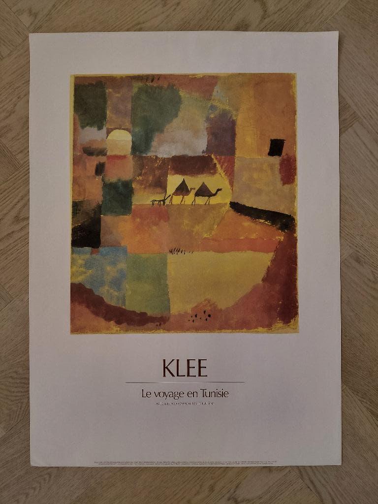 KLEE - Le Voyage en Tunisie, 50 tot 75 cm, Ophalen of Verzenden, Zo goed als nieuw, Foto of Poster