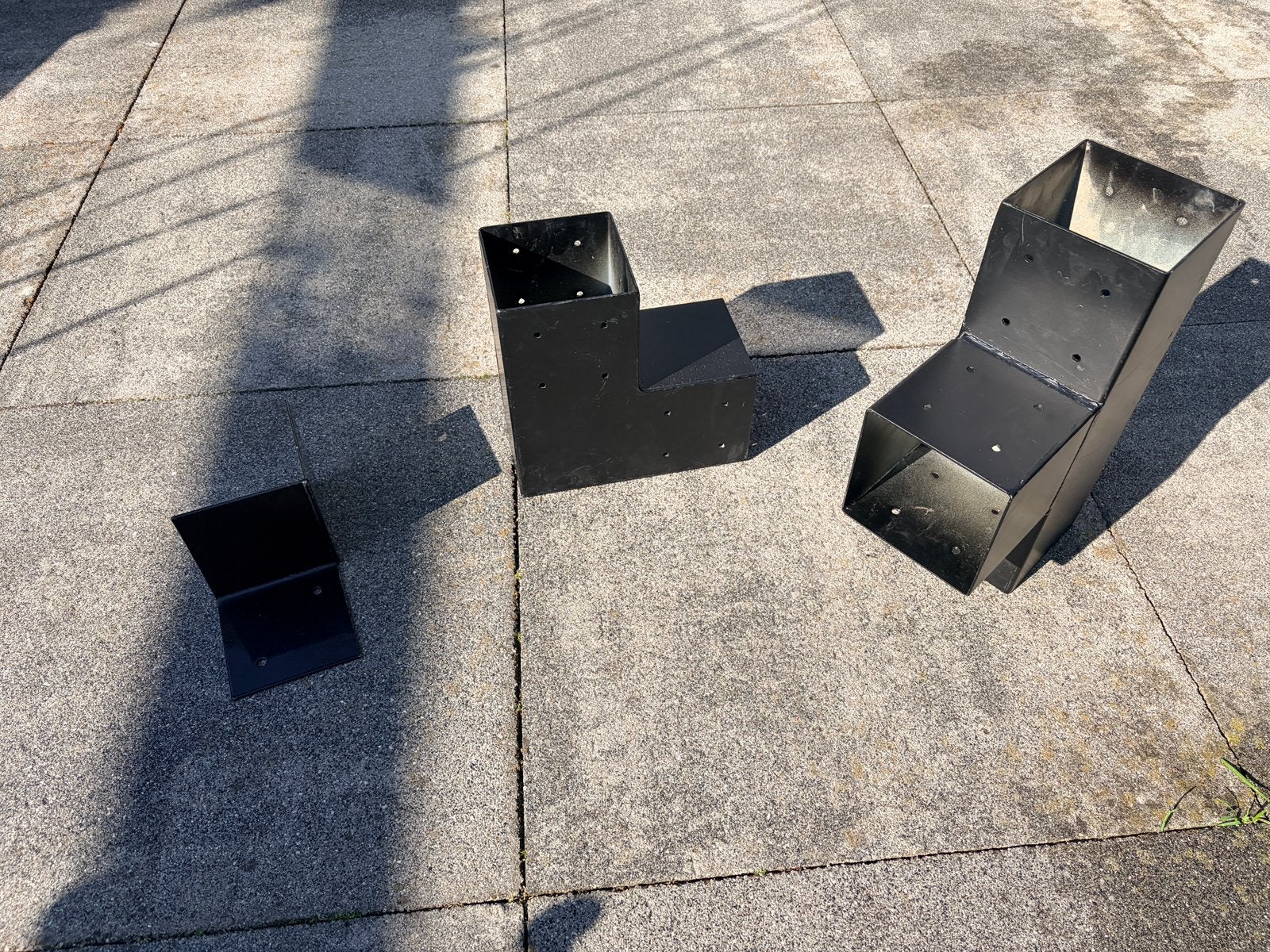 Paalverbinders pergola 12x12 cm, Minder dan 30 cm, Rond, Ophalen of Verzenden, Zo goed als nieuw