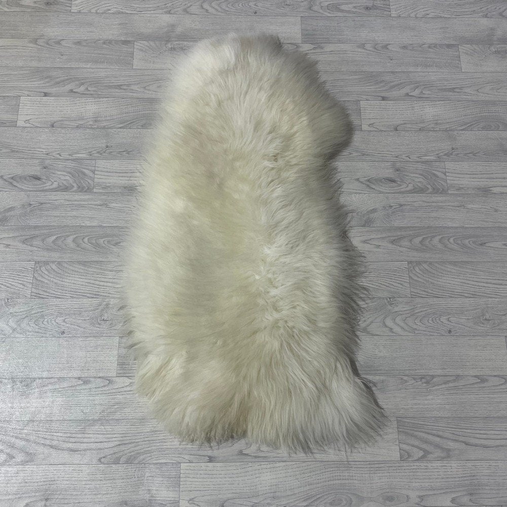 Schapenvacht wit 110x55cm #1499 | Lederstore, Landelijk, modern, Scandinavisch, industrieel, 100 tot 150 cm, Wit, Nieuw