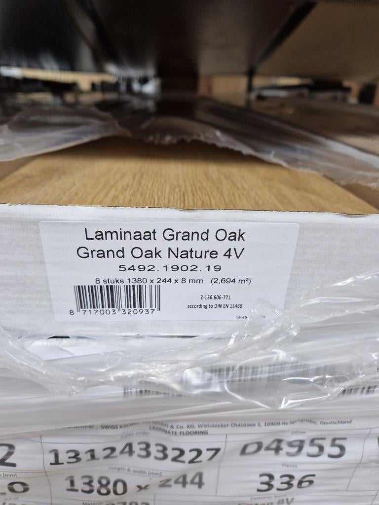 Laminaat Grand Oak Nature bij ons € 18,95 per m²!!, Ophalen, Nieuw, Laminaat, Geen
