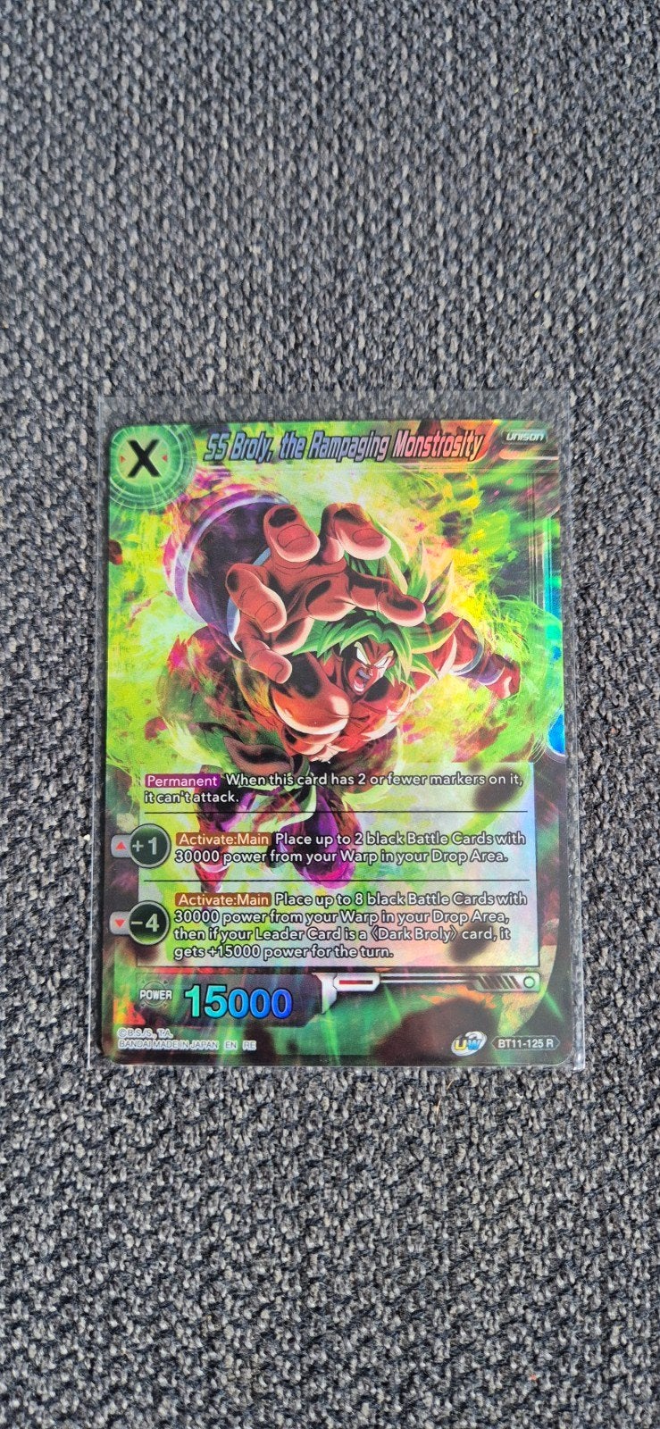 SS Broly, the Rampaging Monstro, Hobby en Vrije tijd, Verzenden, Nieuw, Losse kaart, Foil