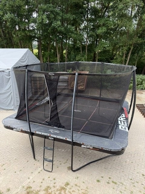 BERG Sports Trampoline met Veiligheidsnet 5x5 Meter, Ophalen, Gebruikt