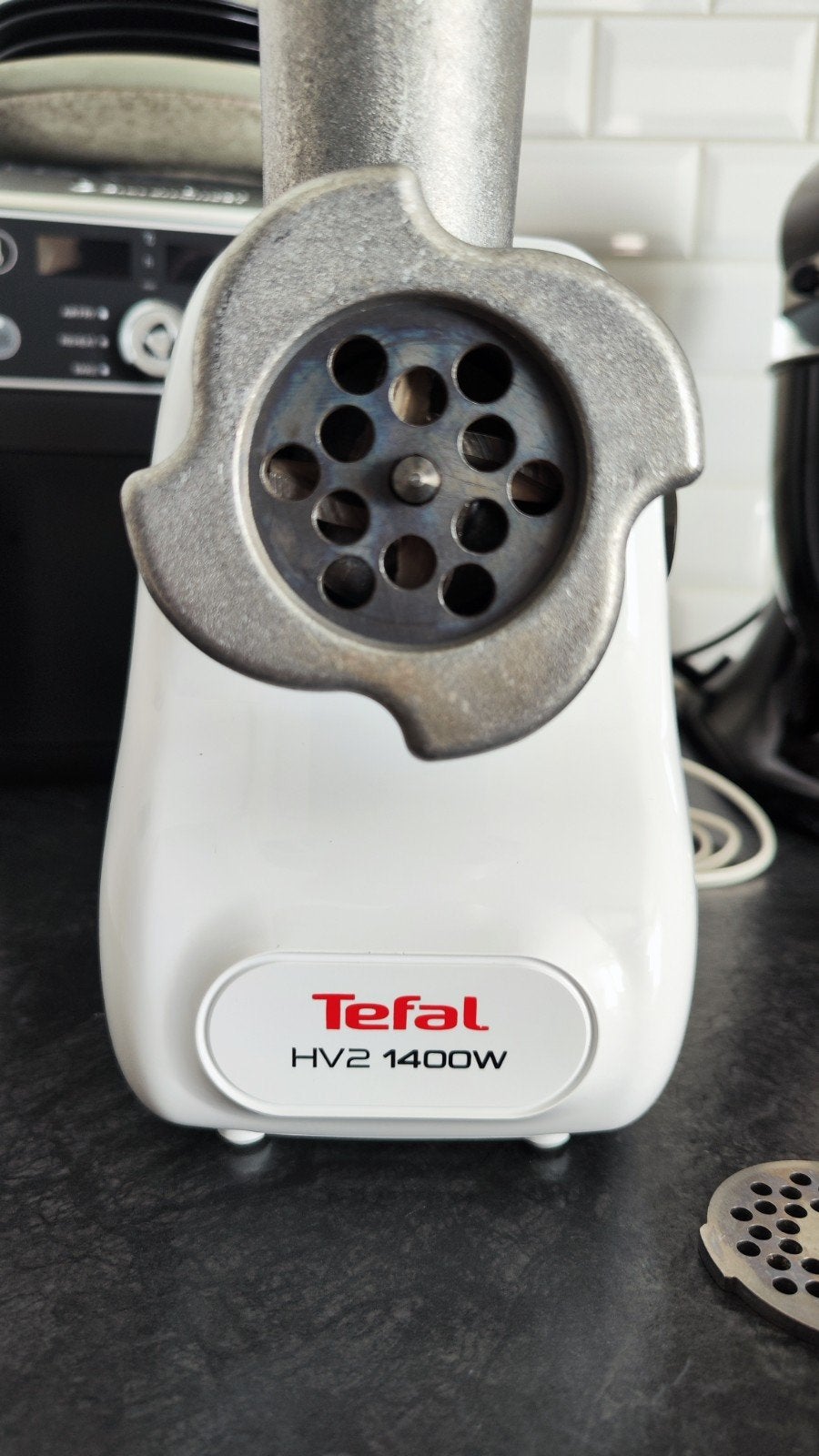 Vleesmolen Tefal HV2 1400W, Witgoed en Apparatuur, 4 liter of meer, Ophalen of Verzenden, Gebruikt, 3 snelheden of meer