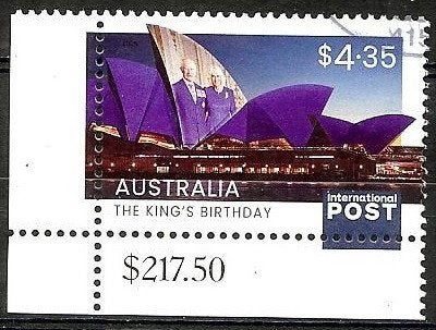 614 Australië 2025 The Kings Birthday hoekstukje, Verzenden, Gestempeld