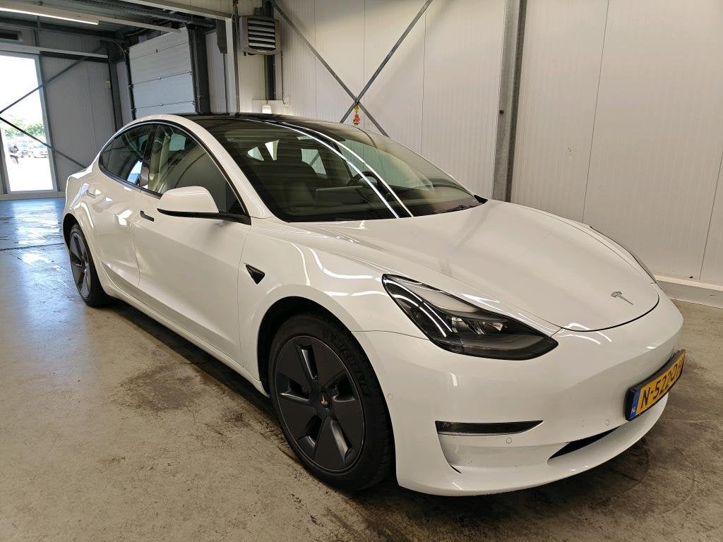 Tesla Model 3 Long-Range AWD 351pk 75 kWh 91% SoH FACELIFT [, Auto's, Automaat, Gebruikt, Zwart, Wit